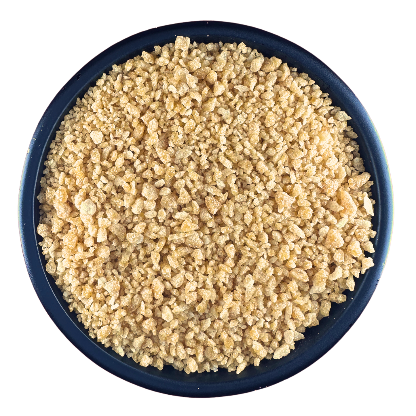 Schwarze Schale mit Ahornzucker