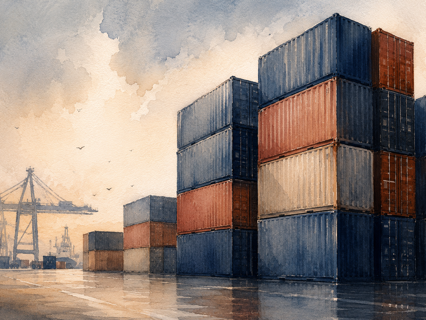 Containerschiffe im Hafen – Salz Import und Mitimporte für Unternehmen von Vesalt Hamburg