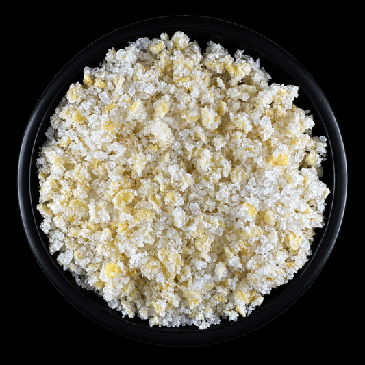 Vesalt Knoblauchsalz mit Fleur de Sel und 25% Knoblauch – intensiv würziges Gewürzsalz handgefüllt
