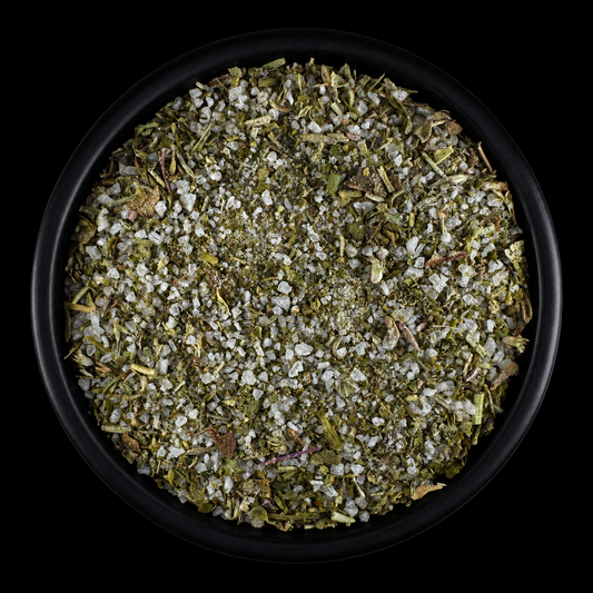 Vesalt Kräutersalz mit Fleur de Sel, Petersilie, Oregano und Rosmarin – handgefüllt in Hamburg