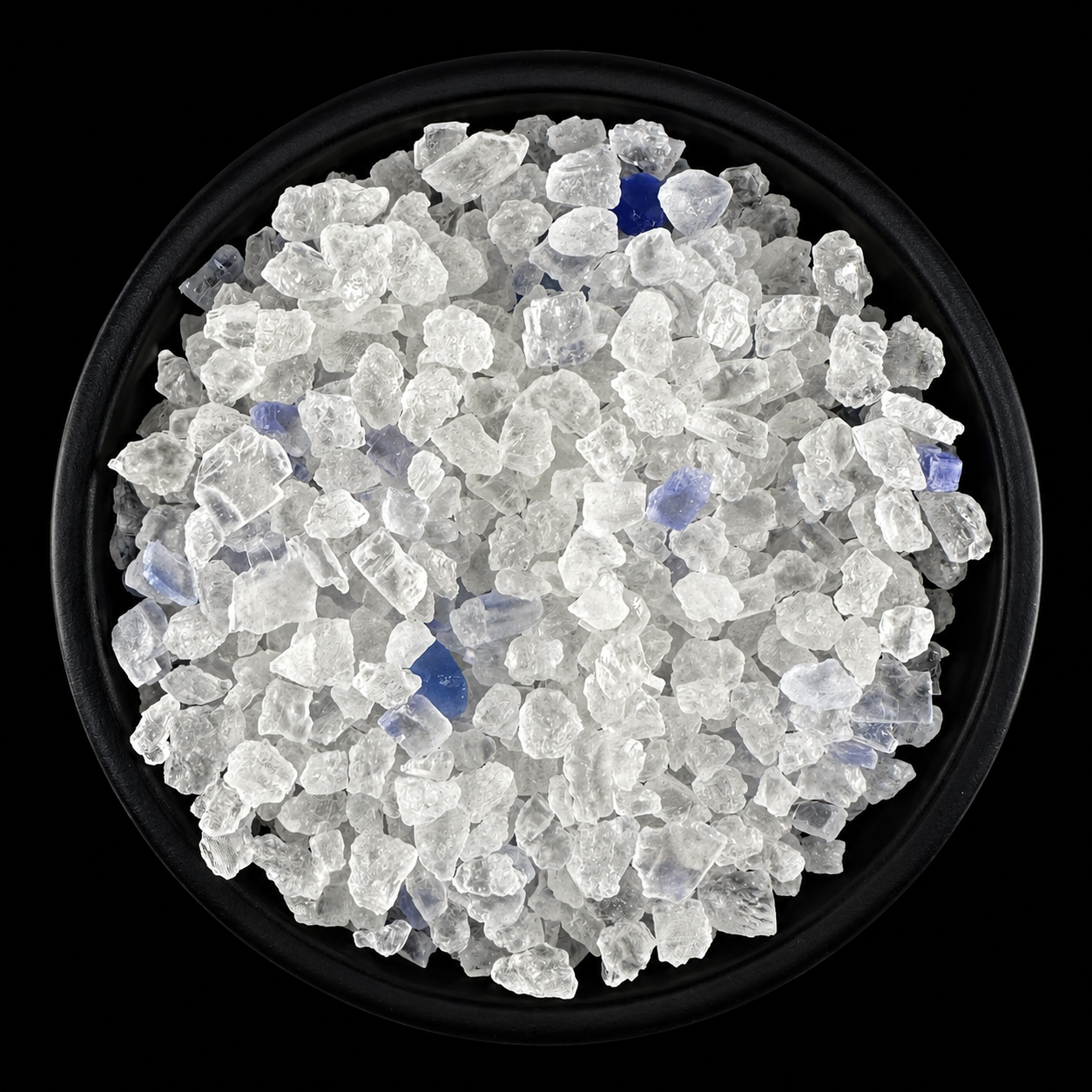 Vesalt Saphirsalz – seltenes Steinsalz mit blauen Saphirkristallen, grob und mineralreich, handgefüllt