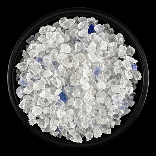 Vesalt Saphirsalz – seltenes Steinsalz mit blauen Saphirkristallen, grob und mineralreich, handgefüllt